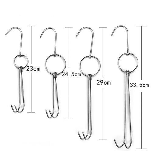 Stainless Steel Beef Meat Clasps Duck Goose Turkey Hooks Roa