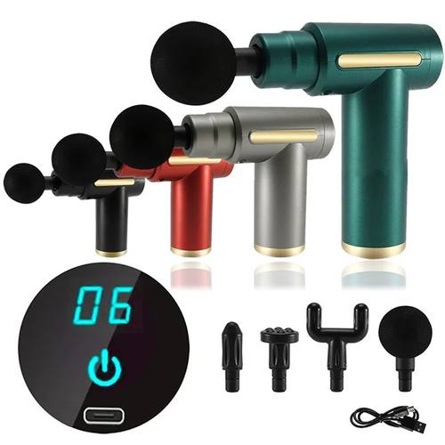 Portable Fascial Massage Gun Electric Percussion Pistol Mass