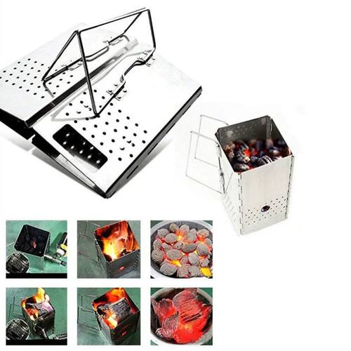 Portable Charcoal Starter Stainless Steel Outdoor Barbecue G