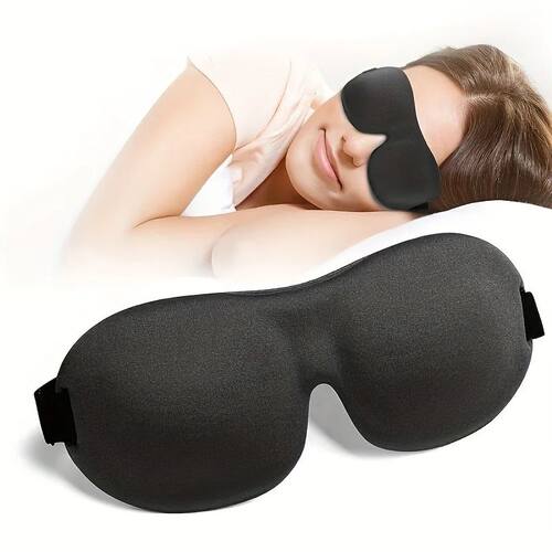 3D Contoured Sleep Mask 100% Light Blocking Eye Mask Ultra-S