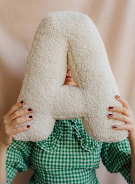 Alphabet Pillow A-Z 26 Letters Shape Elastic Fully Filling