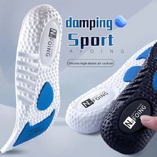 2pair Insoles For，Shoes Sole Shock Absorption Deodorant