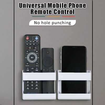 Remote Control Holder Adhesive Punch-free Socket Holder With