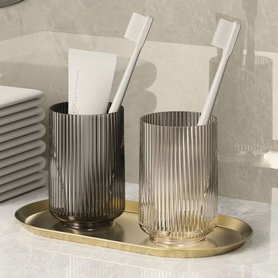 Household mouthwash cup light luxury transparent toothbrush
