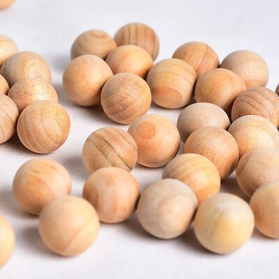 50 Pcs Wardrobe Clothes Drawer Mildew Pest Control Wood Ball