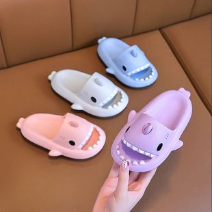 Shark Kids' Summer Slippers, Boys' Indoor Non-Slip Home