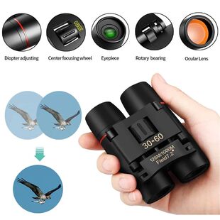 30X60 HD Zoom Portable Binoculars 126M/1000M Long Range Fold