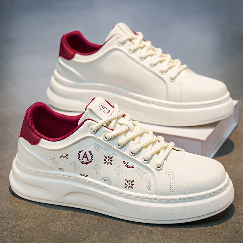 小白男鞋春季2026新款青少年潮牌白色运动鞋防滑软底百搭休闲板鞋,流行男鞋,单鞋,淘宝优惠券,粉丝福利购,淘宝优惠卷