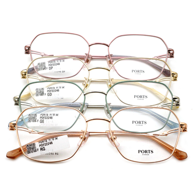 PORTS宝姿方框钛架眼镜架