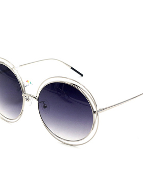 正品花雨伞太阳镜韩版潮个性潮人大框墨镜女圆脸复古眼镜AP11704