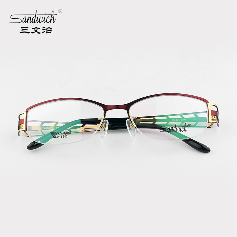 纯钛近视男女款眼镜框