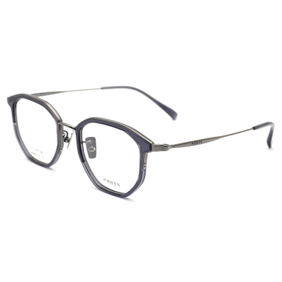 宝姿不规则男士复古近视眼镜架