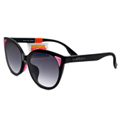 Anbay时尚 安比儿童太阳镜 新款 可爱大镜框女孩遮阳眼镜墨镜A21265