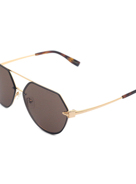 Trussardi杜鲁萨迪墨镜女新款时尚太阳眼镜女士大框圆脸STR454FL