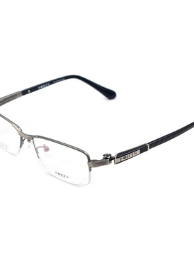新款正品眼镜架商务半框轻纯钛时尚男士光学镜架配镜PT2351
