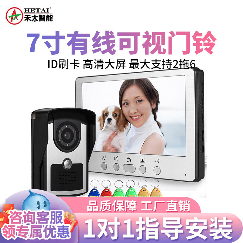 2025新款智能可视门铃+高清猫眼摄像头套装别墅家居安保推荐
