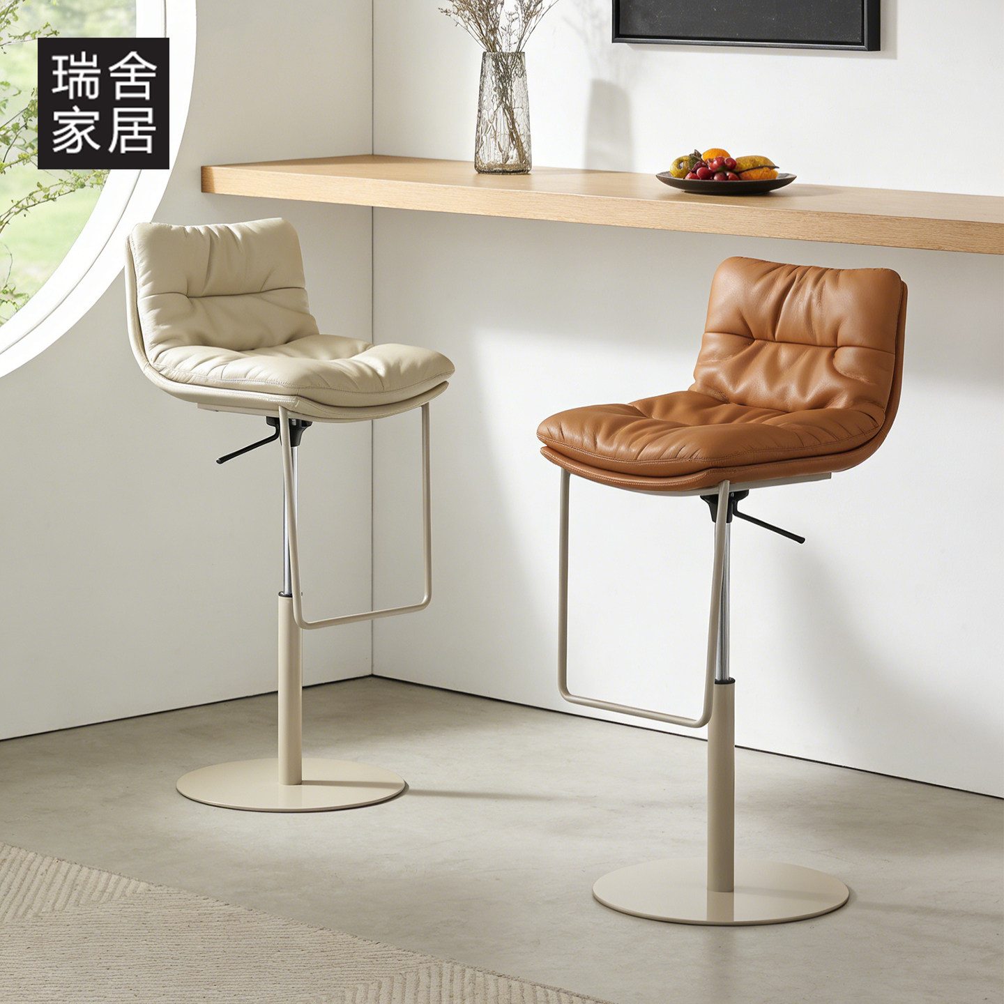 2026新款吧台椅家用升降吧椅靠背椅不锈钢岛台椅吧台凳高脚凳椅子,住宅家具,家用高脚椅,淘宝优惠券,粉丝福利购,淘宝优惠卷