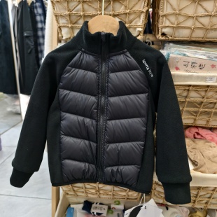 2025新款男女童儿童洋气时髦外套中童宝宝冬季羽绒服90绒安心绒
