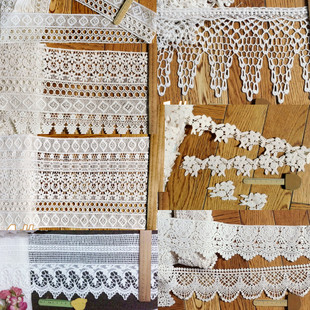 229DABC棉线蕾丝宽花边手工DIY装 配料窗帘镶边好材 饰布艺辅料服装