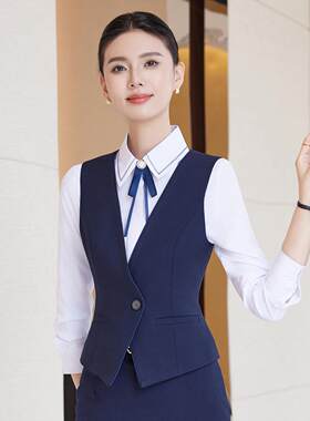 酒店前台服务员工装马甲职业工服