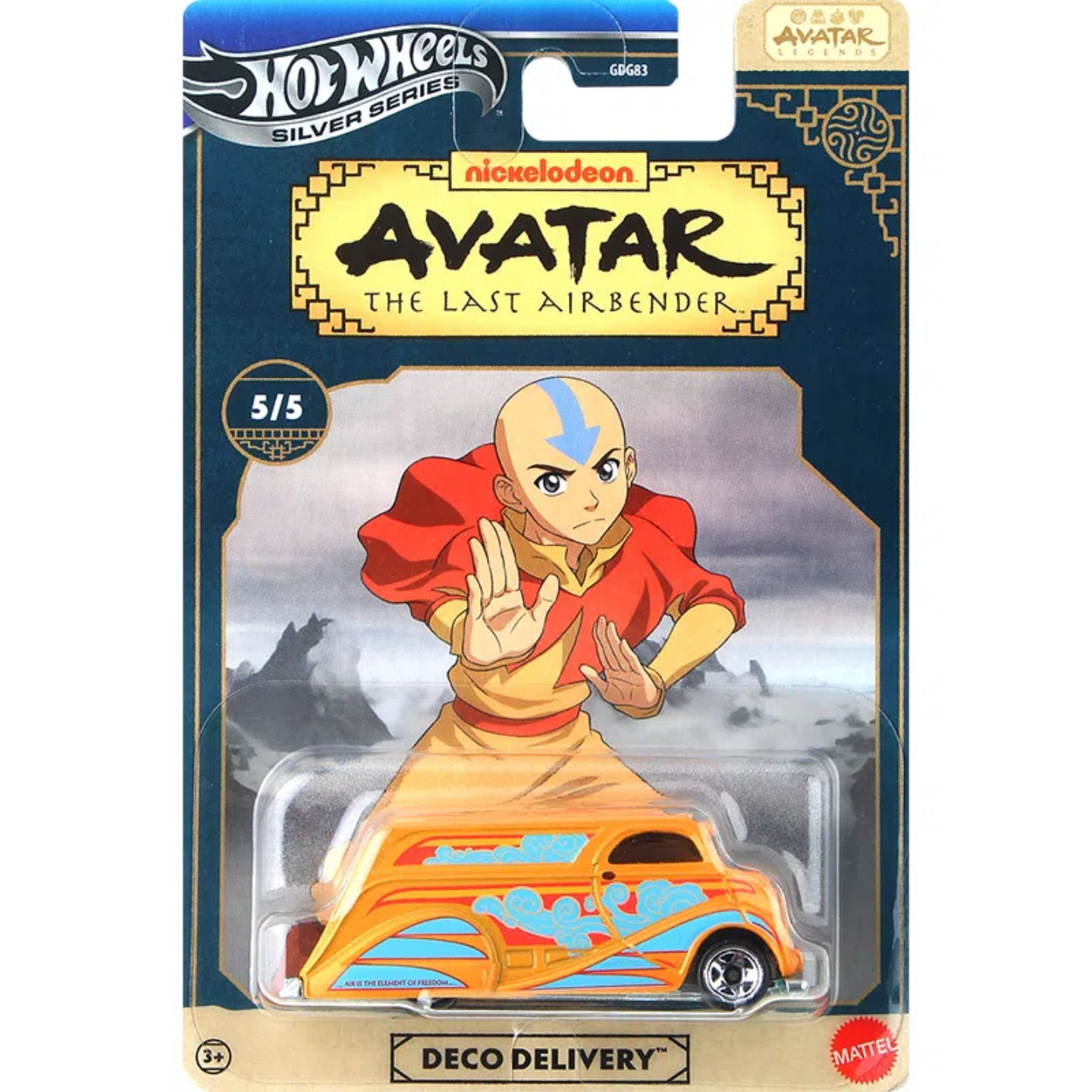 thumbnail for Hotwheels Fire Wheels Alloy Car Model Avatar: the Last Airbender - the Last Airbender Painted Toy Car Model