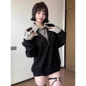 ~假两件千鸟格polo衫 PL39-P68图片