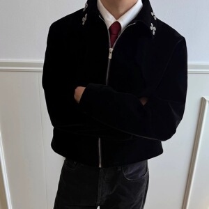 ~石丝绒简约高级夹克外套 YY92-P108，男装夹克，电商A330-1