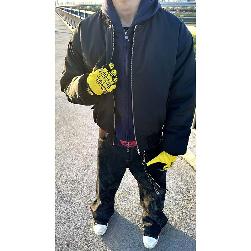 网图~毛领MA1棉服三防复古飞行夹克Bomber外套YY83-P108,男装夹克,电商A330-1