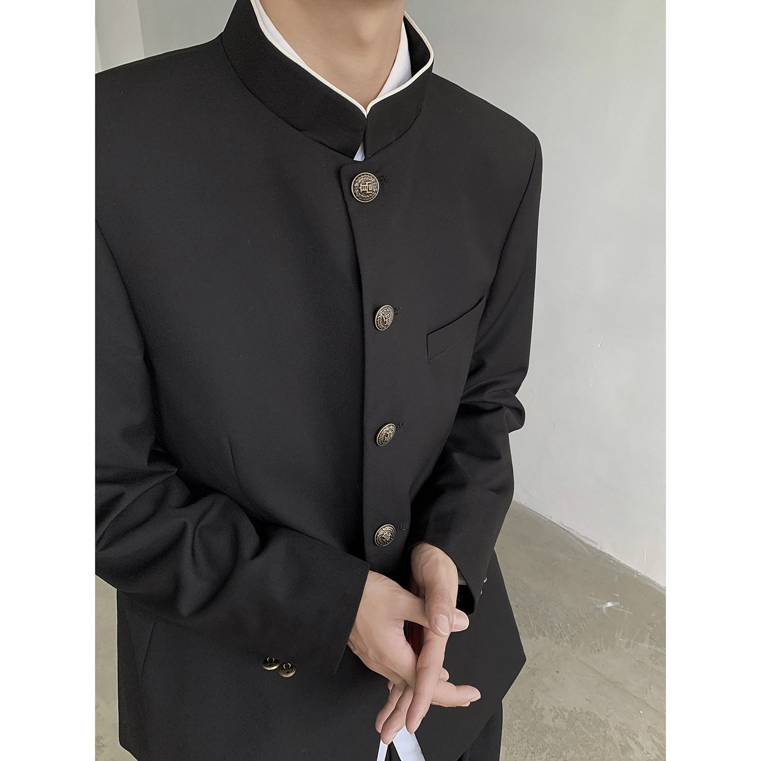 ~新中式立领西装男 中山装西服 XZ05-P98 控128图片