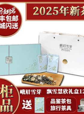 峨眉雪芽飘雪 慧欣120克 礼盒 茉莉花茶 峨眉山高山茶叶 25年新茶