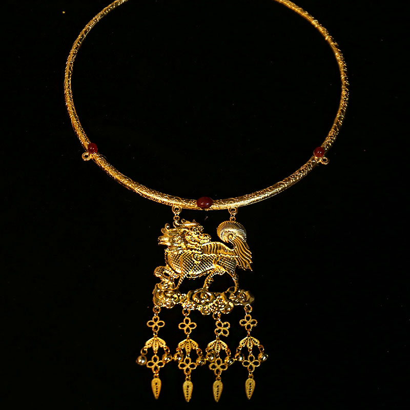 原创璎珞项圈富贵复古大气明制