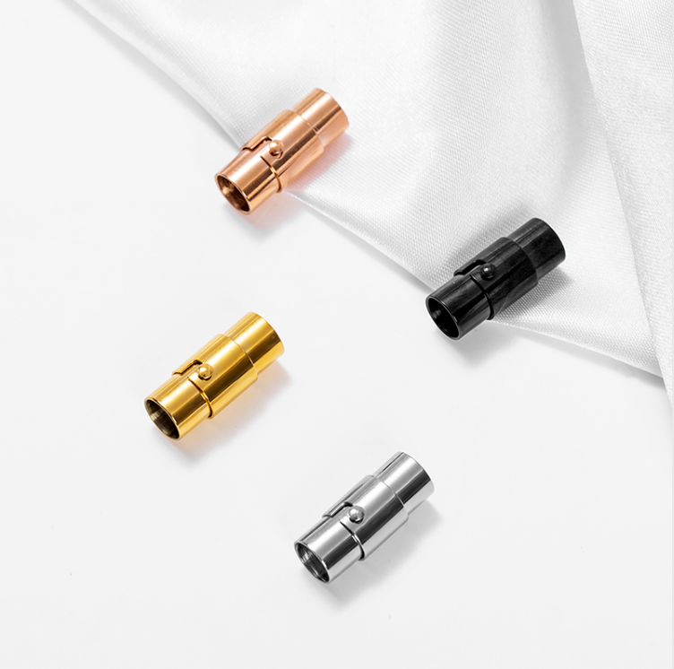 钛钢磁铁钉扣龙鳞编织绳扣皮绳手链扣头手绳接头配件饰品保险锁扣,饰品/流行首饰/时尚饰品新,扣,淘宝优惠券,粉丝福利购,淘宝优惠卷