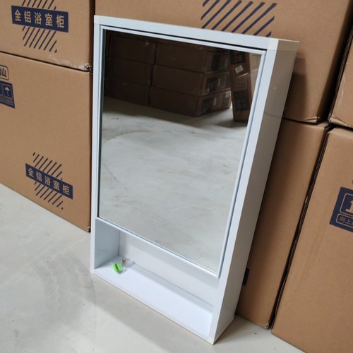 简约现代镜柜 镜箱太空铝浴室柜单独收纳盒卫生间挂墙式储物镜子