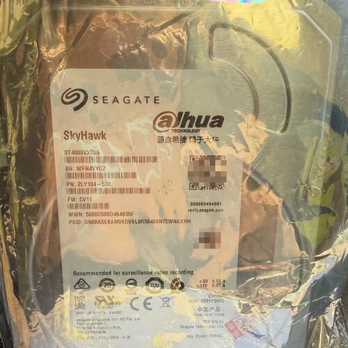希捷SkyHawk酷鹰ST4000VX005 4TB监控( 议价）