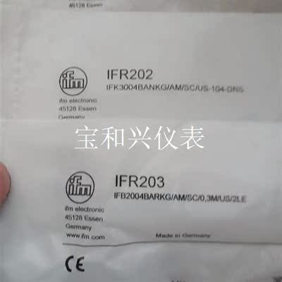 德国易福门传感器IFR203  igr203 i