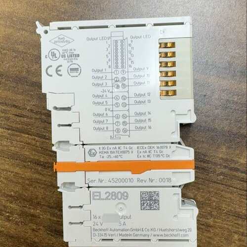 倍福EL2809，16位数字输出模块，24 V DC，轻微使( 议价）