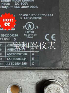 6SL3120-1TE32-0AA4 西门子驱动模块200A