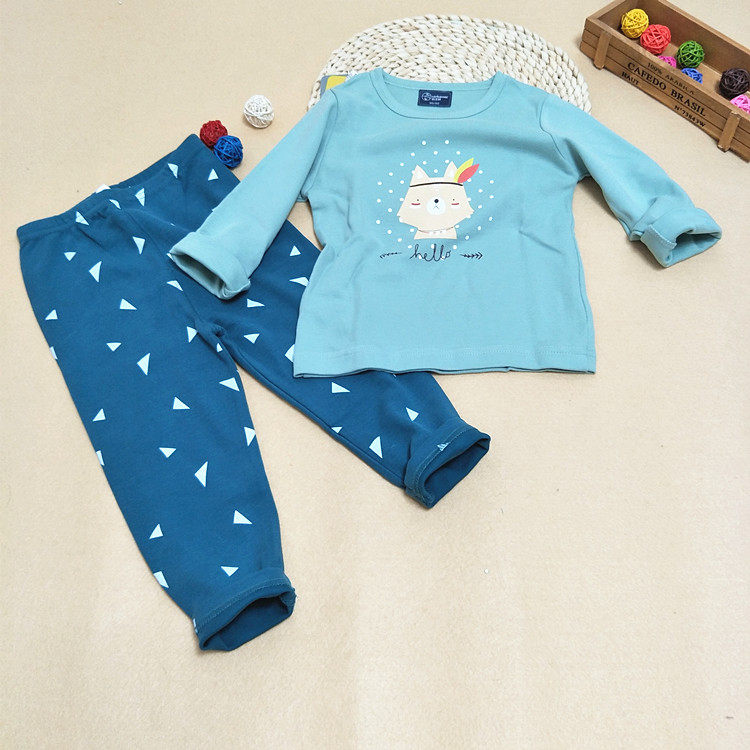 旺贝特儿童舒绒棉内衣套装家居服内衣套装/秋衣秋裤/