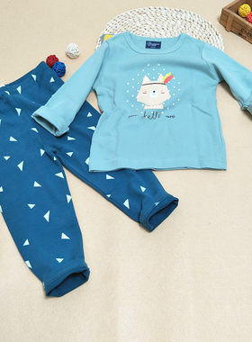 旺贝特儿童舒绒棉内衣套装家居服秋衣秋裤特价包邮
