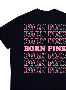 blackpink演唱会周边t恤2025春夏JENNIE同款ROSE短袖衣服lisa穿搭