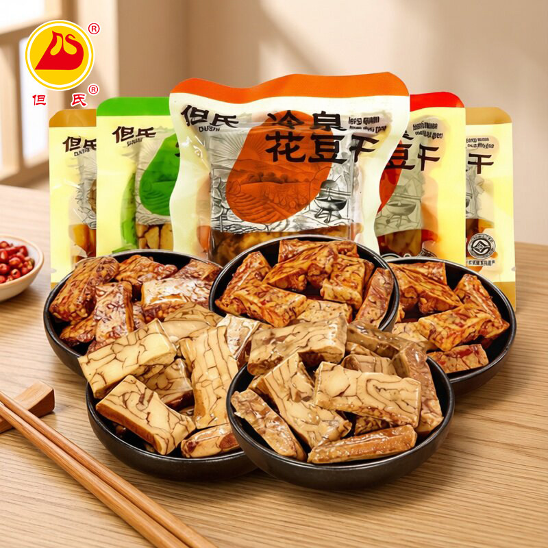 但氏冷泉花豆干500g四川什邡红白特产八宝豆腐干麻辣香辣休闲零食