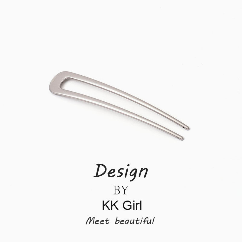 日韩系盘发丸子头插针合金