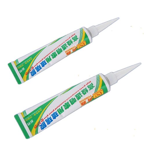 家用玻璃胶透明防水防霉厨卫硅胶马桶厨房密封胶快干免胶枪小支装 - 封面