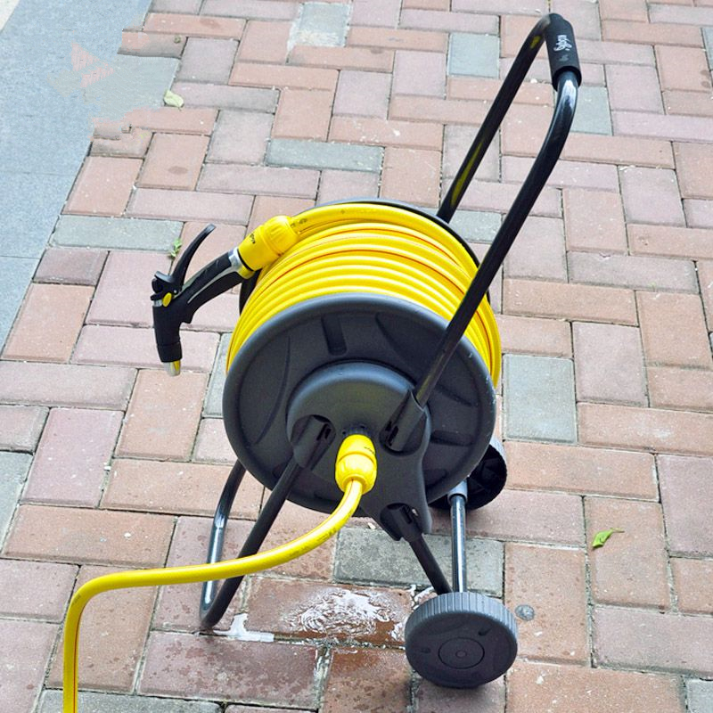 k6999带轮车架卷管器洗车水枪