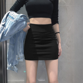 黑色职业半身裙女2025秋冬新款 高腰包臀裙子紧身一步裙OL显瘦短裙