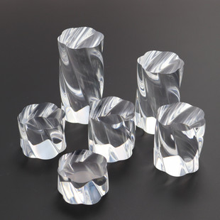 透明亚克力圆展示架装饰配件珠宝饰品摆件模型托架化妆品拍摄道具