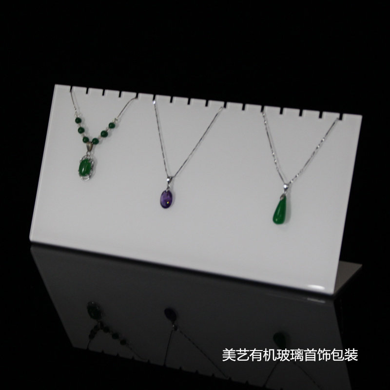 珠宝首饰项链玉器吊坠展示道具亚克力饰品挂件陈列架有机玻璃展架