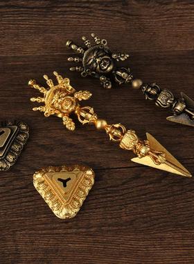 纯铜尼泊尔密宗法器金刚镢大威德