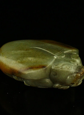 一口价 天然新疆和田玉籽料 精雕 拍卖 把件 富贵长寿 送证书包邮