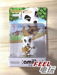 任天堂 amiibo 手办 动物之森 吉他狗 白狗 KK switch 3DS WIIU*